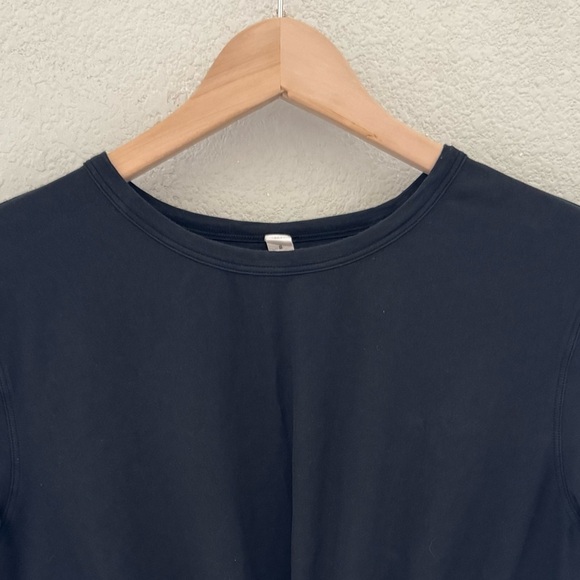 Lululemon Crescent T Shirt Pima Cotton Black Short Sleeve Casual Athleisure 8 - Picture 7 of 13